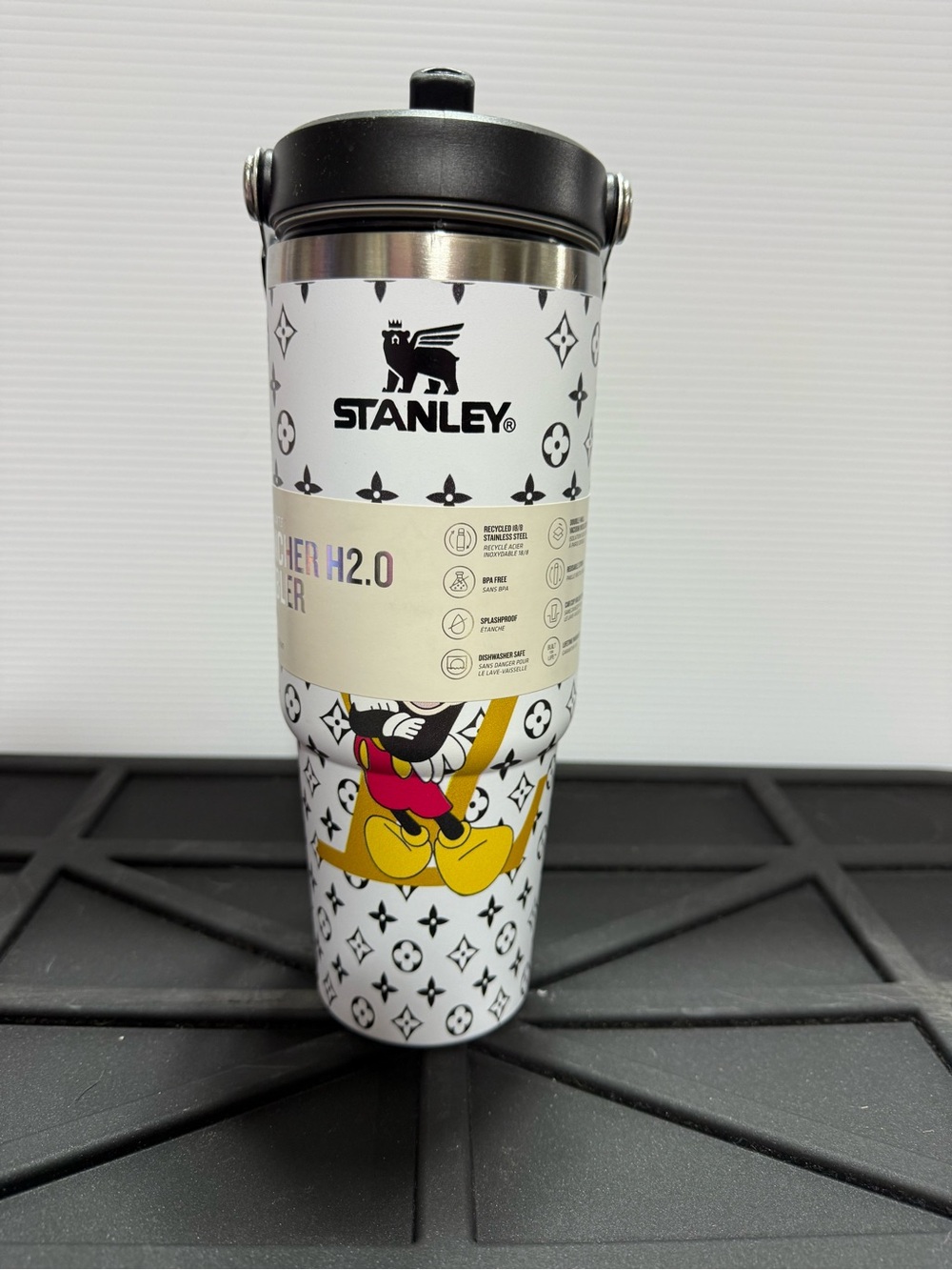 NEW Stanley Flowstate Quencher H2.0 Tumbler with Mickey Mouse LV Monogram